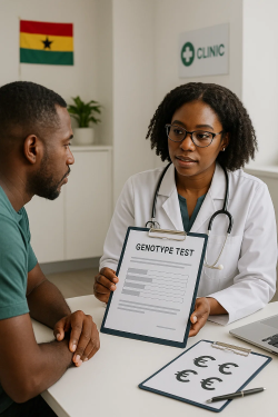 How much does a genotype test cost in Ghana